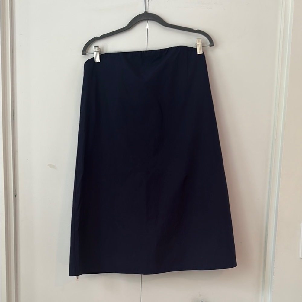 Alice + Olivia navy strapless dress